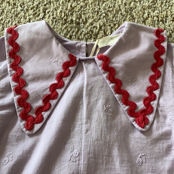 Anthropologie “Forever That Girl” lilac blouse - Picture 2 of 6
